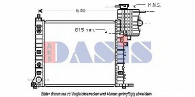 AKS DASIS 120069n -  Радиатор, охлаждение двигателя